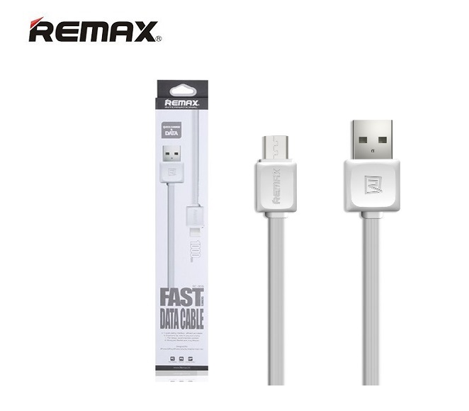 CABLE DATA and FAST CHARGER MICRO USB REMAX (WHITE)